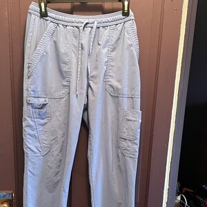 Pale blue scrub pants